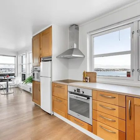 Bridge & Cathedral View L By Fjellheisen טרומסה